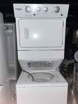 SUPER NICE BARLEY USED STACKABLE WASHERS AND DRYERS WITH WARRANTY CAN DELIVER NO SALES TAX 