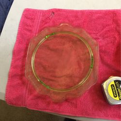 Glass Cake Stand Plate 