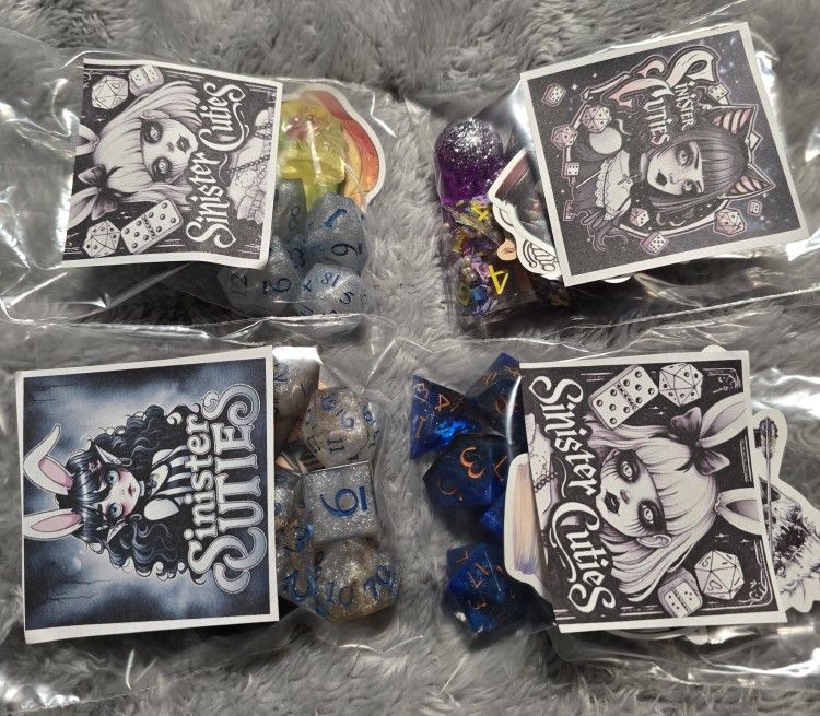 Mystery Dice Standard Seven Polyhedral Handmade Dice 