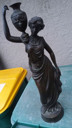 23 inch brass Water Bearer statue