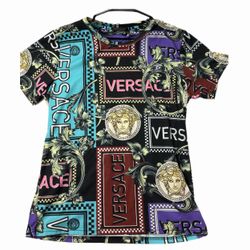 Versace Multicolor Medusa Graphic Print T-Shirt