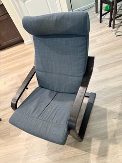 IKEA Armchair / Reading Chair (Removable & Washable Blue Cover)