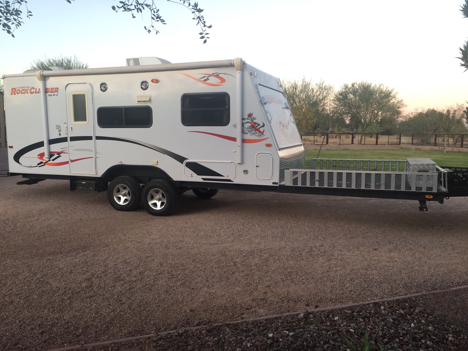 2008 Coyote Rock Climber by KZ Toy Hauler Travel Trailer for Sale in