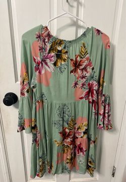 Express Floral Mint Green Dress Size Small