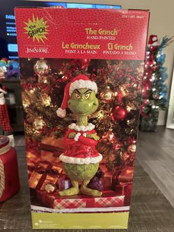 Christmas Dr Seuss Grinch Statue// Xmas Decoration Santa Claus Rudolph Reindeer Outside Decorations Lights 