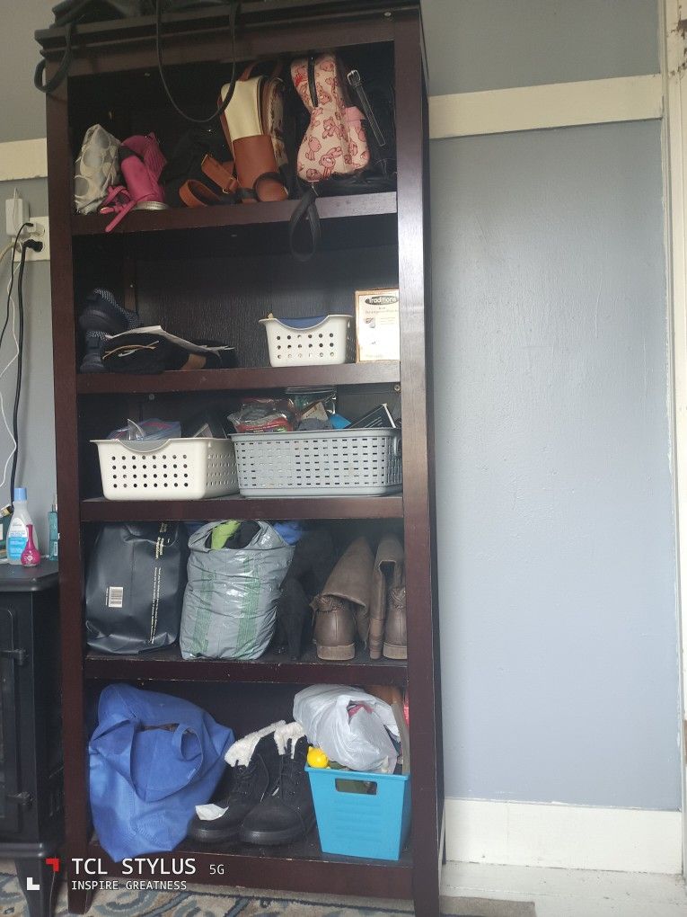 Tall Bookshelf  And Tv Stand