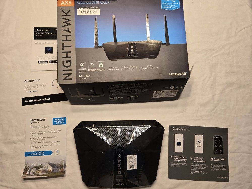 Nighthawk 5-Stream Dual-Band WiFi 6 Router, 3.45Gbps