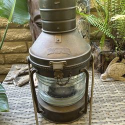 Vintage Anchor Brass Ship Lantern