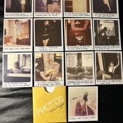 13 Taylor Swift Polaroid Photos #40-#52 With Yellow Envelope