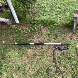Pressure washer, one extension