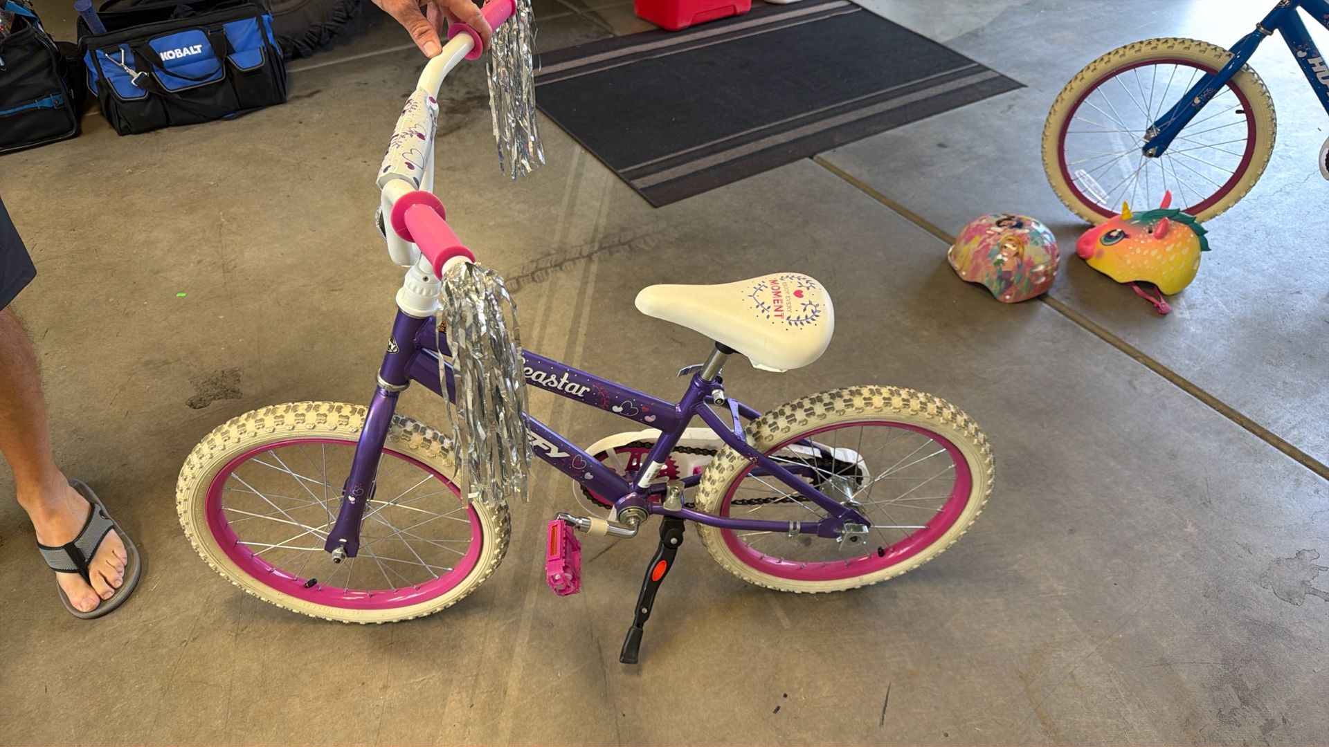 Girls 16” Bike With Disney Princess Helmet