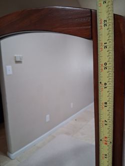 Wooden framed mirror