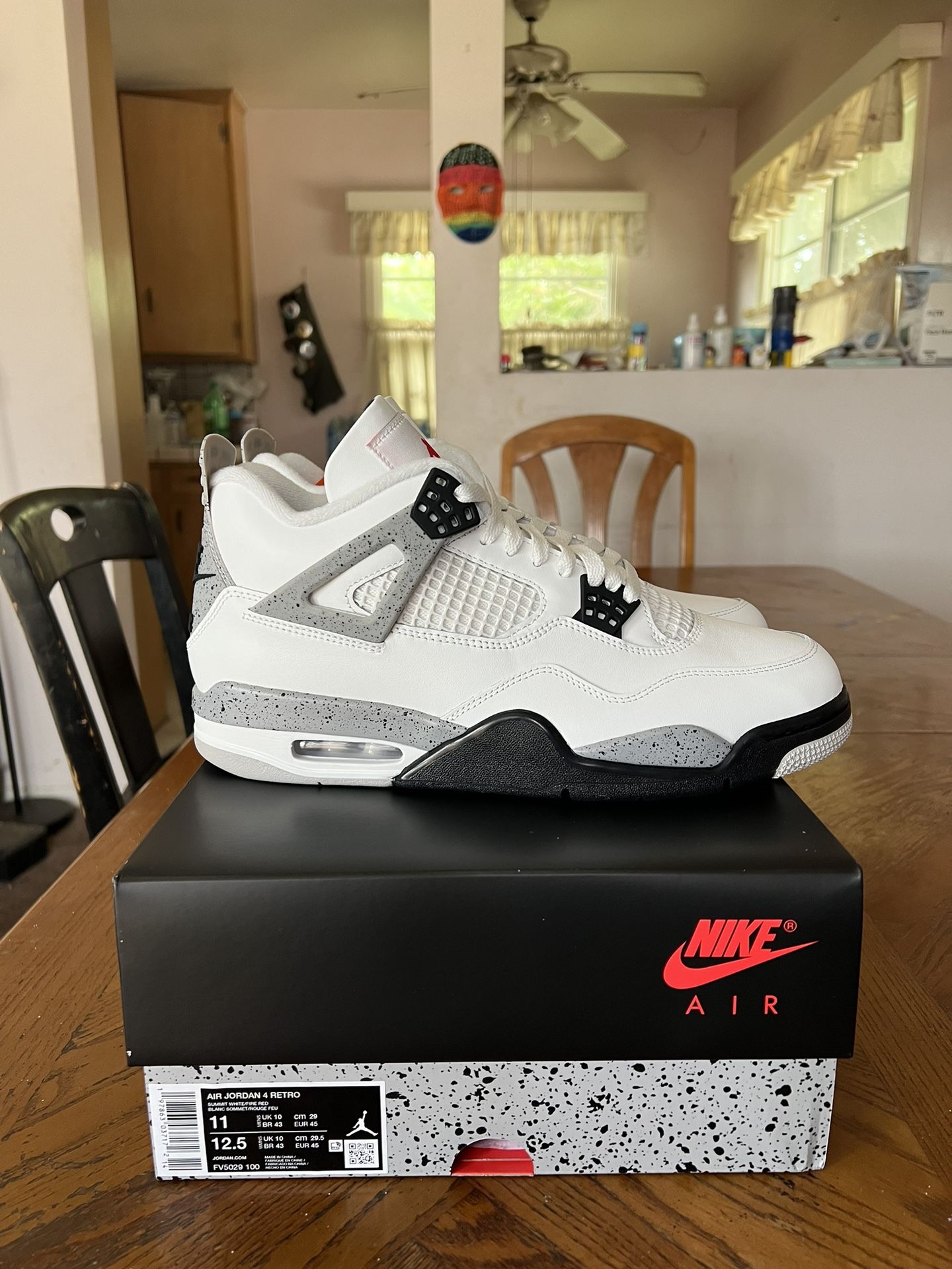 Jordan 4 Retro White Cement Size 11