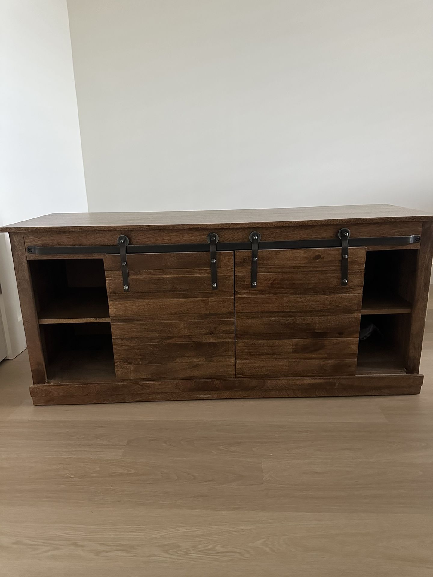 Sliding Barn Doors TV Console 