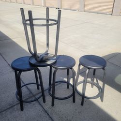 24" Tall Steel Stools