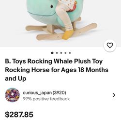 Rocking Whale Toy