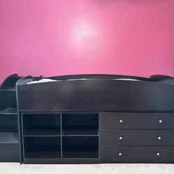 Loft Bed With Storage. Reg. Price 1200. Free Mattress Included.