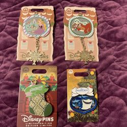 Set Of 4 Brand New Limited Edition Disney Resort Pins