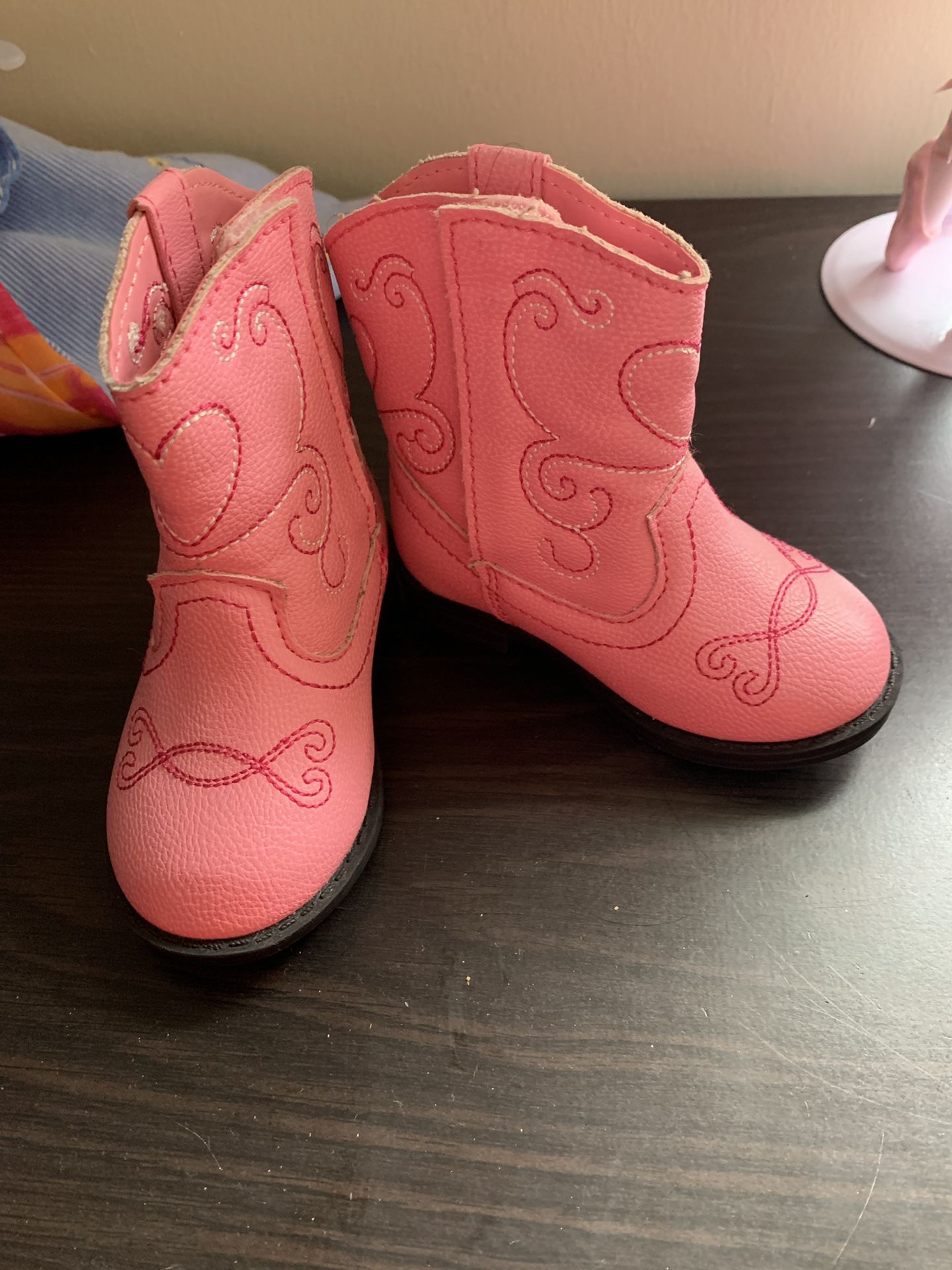 Baby girl boots size 3 both pairs