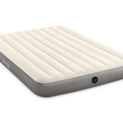Intex 64103E Dura-Beam Standard Single-High Air Mattress: Fiber-Tech - Queen Size - 10in Bed Height - 600lb Weight Capacity - Pump Sold Separately
