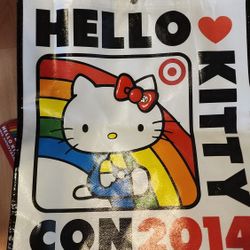 2014 Hello Kitty Con *EXCLUSIVE* Tote With Back Straps, Tags, Never Used