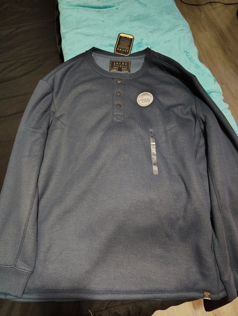 Men's Wool Blend Sherpa Sweater/ Jacket