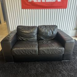 Black Leather Couch