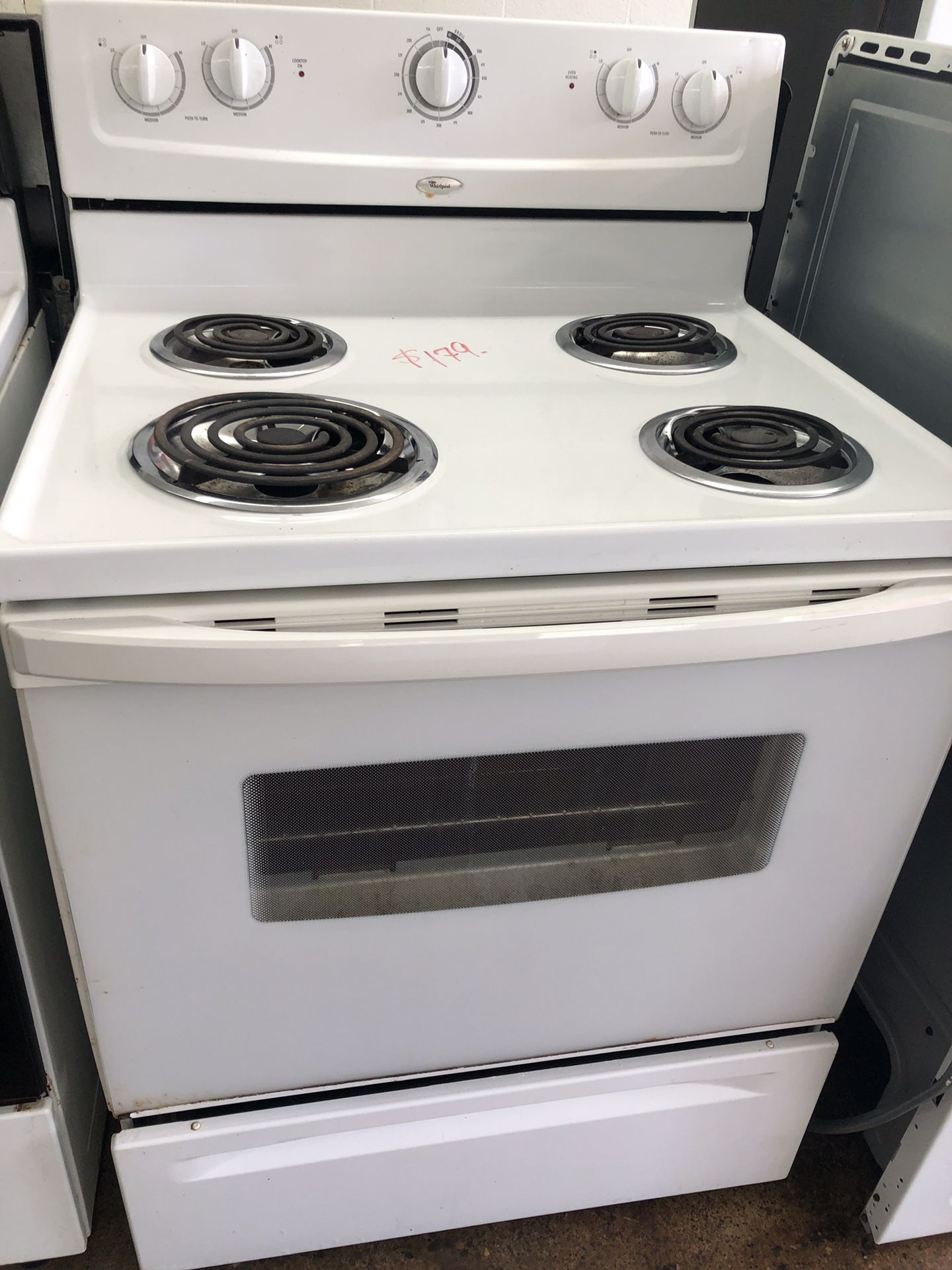 Whirlpool LIKE NEW BRIGHT WHITE Electric Stove Range! Guaranteed! Delivery Available!