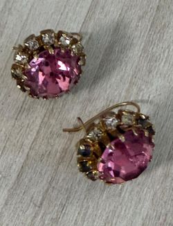 Aretes Gold Filled Piedras Joyería Antigua