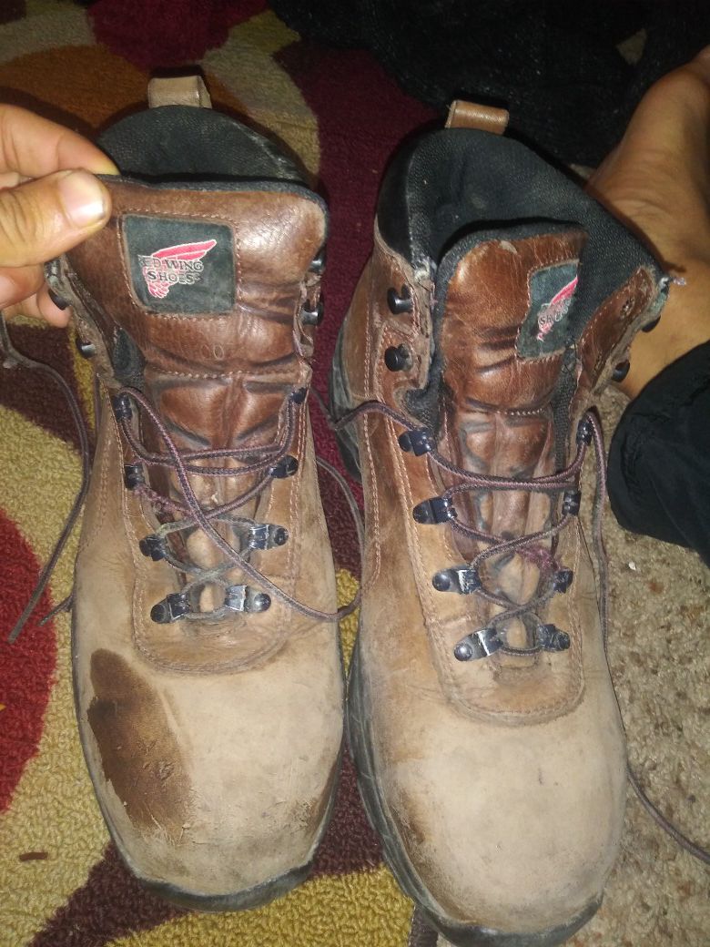 Red wing steal toe boots