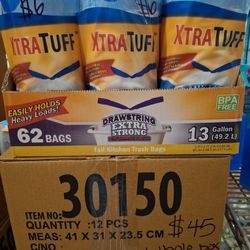 13 Gallon Trash Bags $6 Each Or The Whole 12 Packs For Just $45