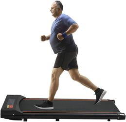 Under Desk Treadmill Portable Electric Treadmill Flat Slim Walking Pad Jogging