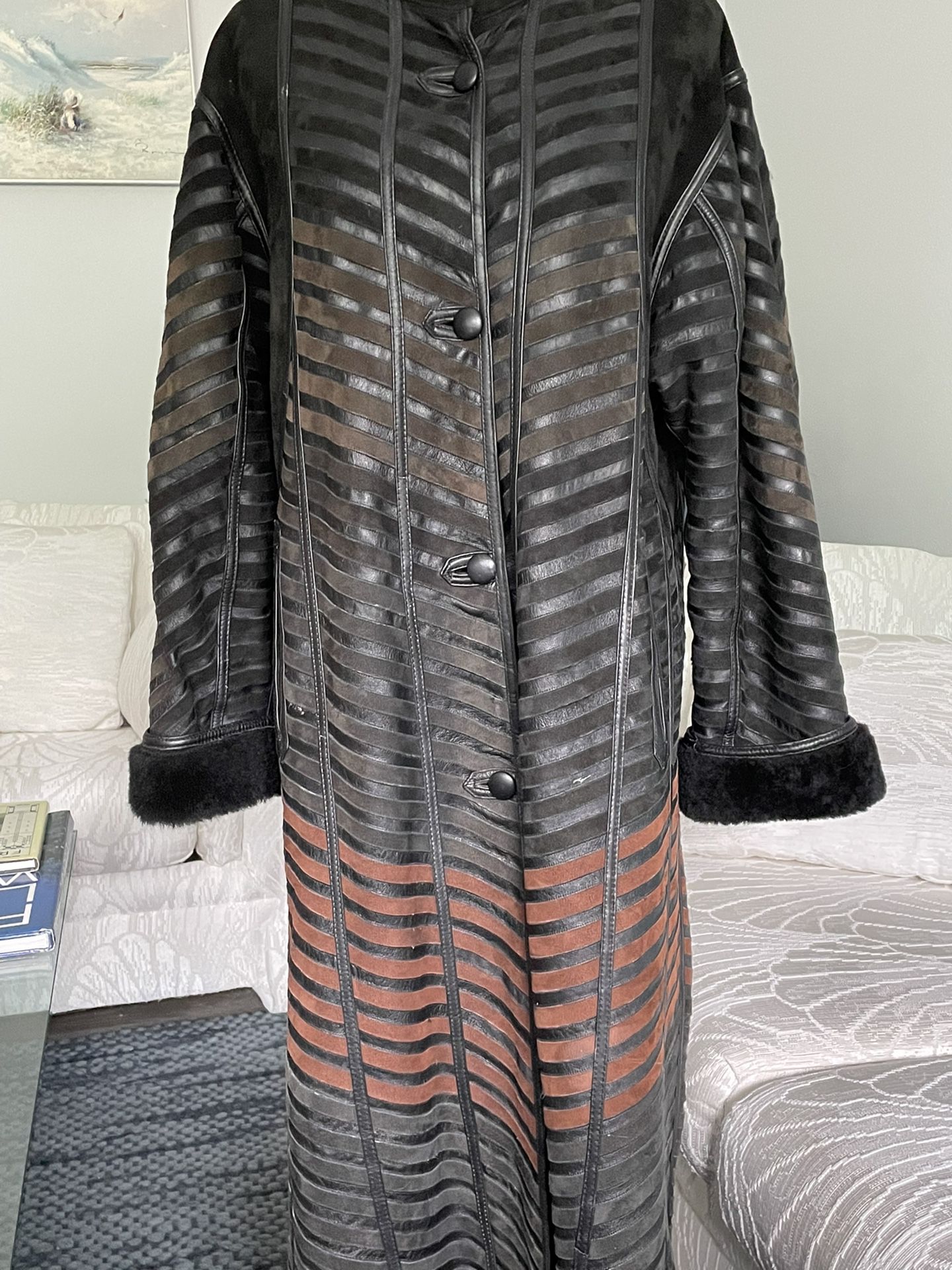 Fine Leather, Suede FULL LENGTH Ladies COAT