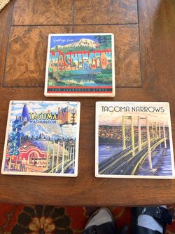 Tacoma , Washington coasters x 3