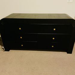 Black  Modem Contemporary Dresser 