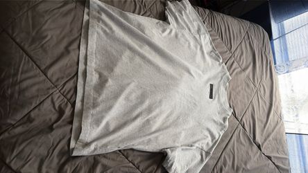 Light Gray Crew neck essentials shirt