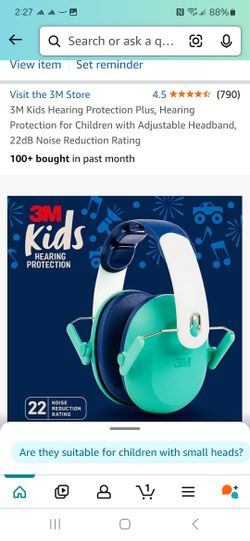 3M Kids Hearing Protection Headband