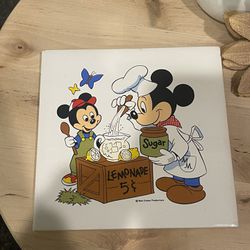 Walt Disney Mickey Mouse Lemonade Stand trivet 