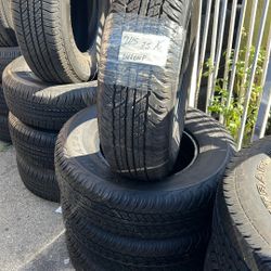 245/75/16 Dunlop Set Of 4 Tires 95% life Installed And Balanced Set De 4 Llantas Como Nuevas Instaladas Y Balanceadas