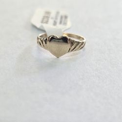 14kt Gold Heart Kids Ring 