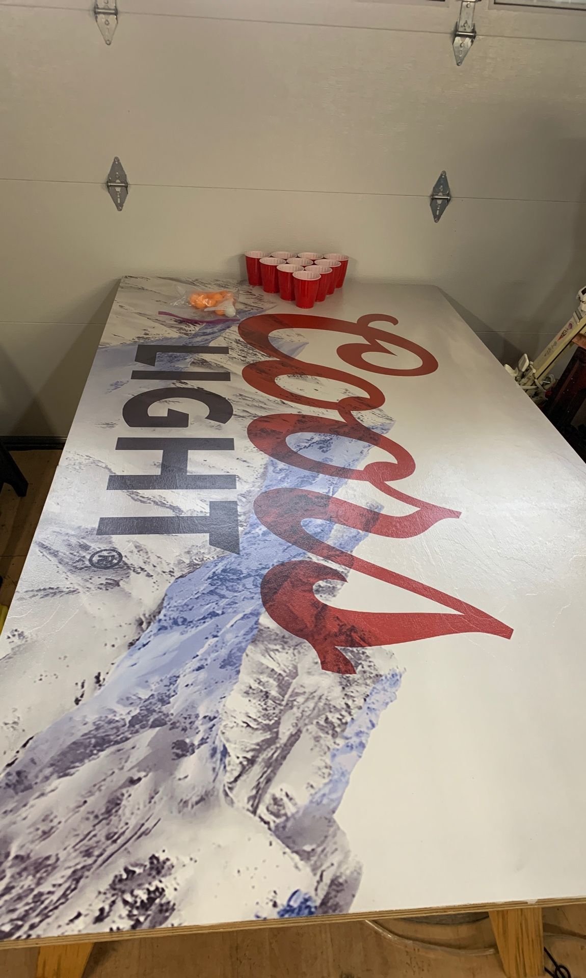 Custom Coors light beer pong table /die table