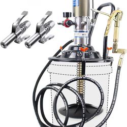  AutGuangel
60:1 Air-Operated Grease Pump for 5 Gallon Bucket, 7000 PSI, 28.75 oz/min, Universal Fit, Automatic Operation, Vehicle Compatible