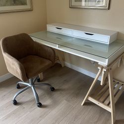 IKEA desk, drawer & chair 