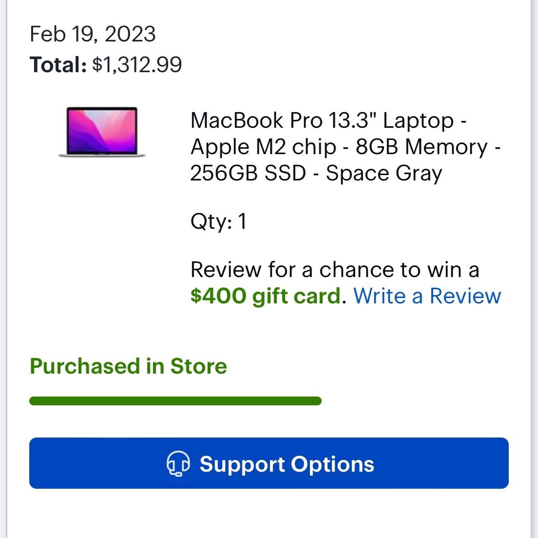 MacBook Pro 13.3” Laptop