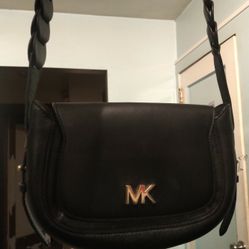 Black Leather Michael Kors Purse