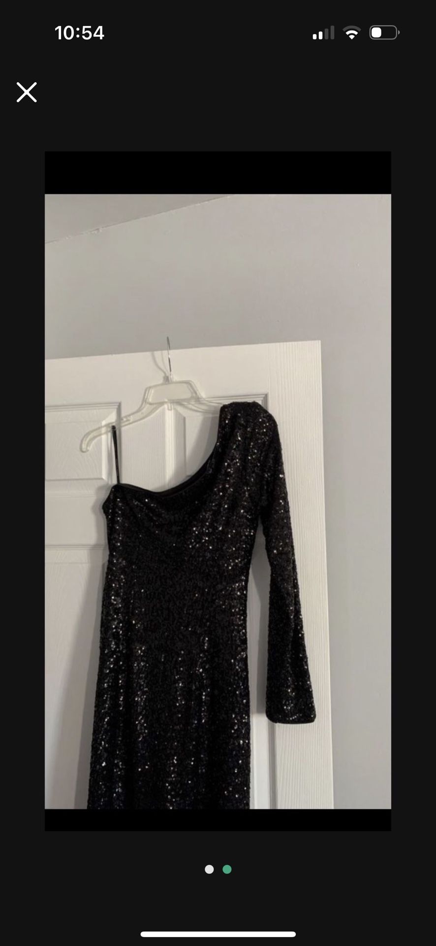 Vince Camuto Black Sequins Dress Size 10