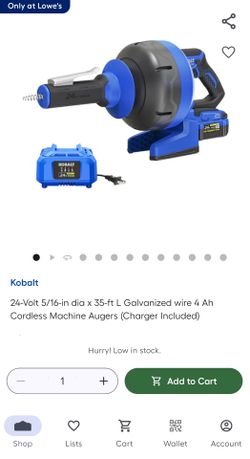 Kobalt Electric battery auger