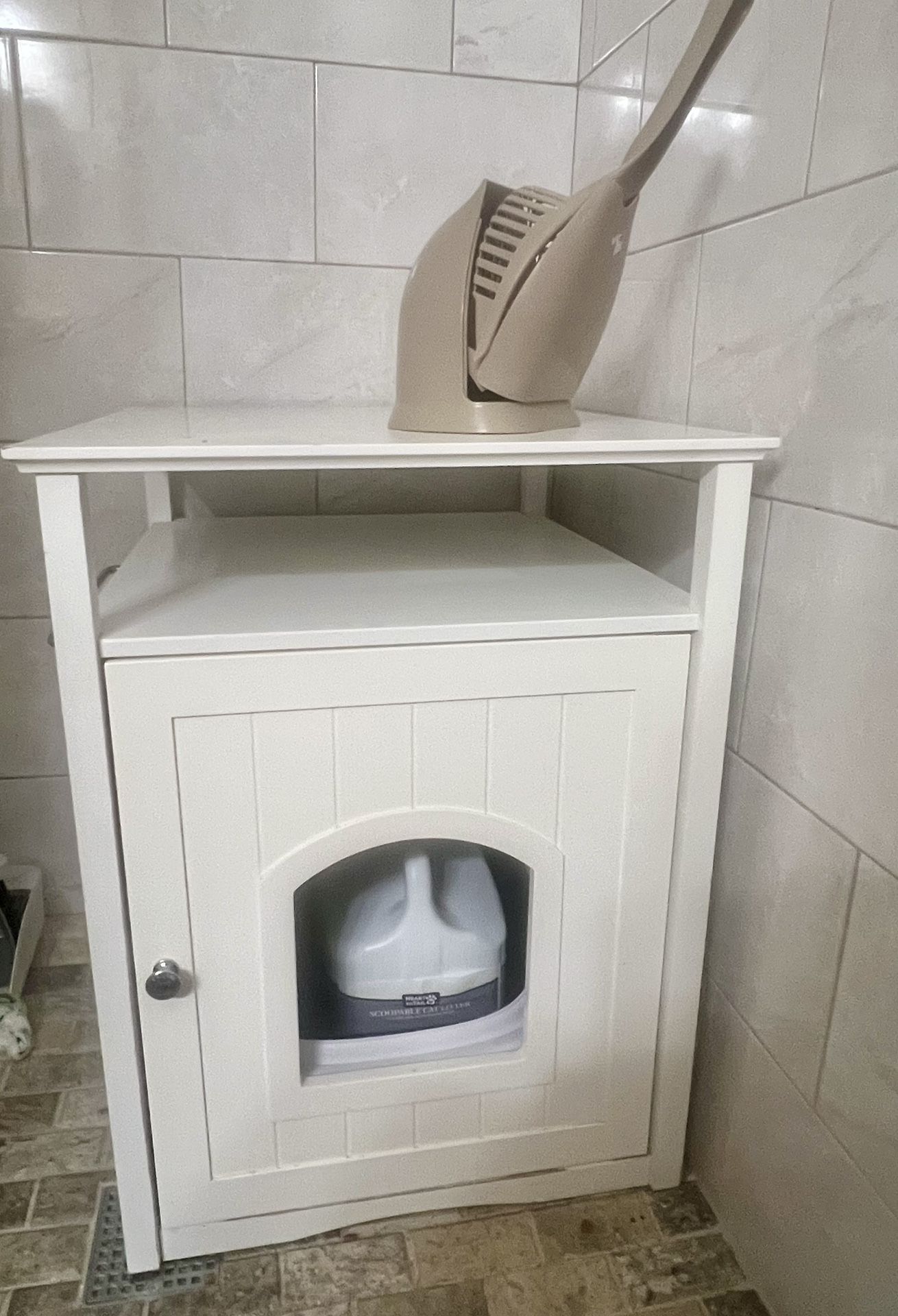 Decorative  wood cat’s litter cabinet
