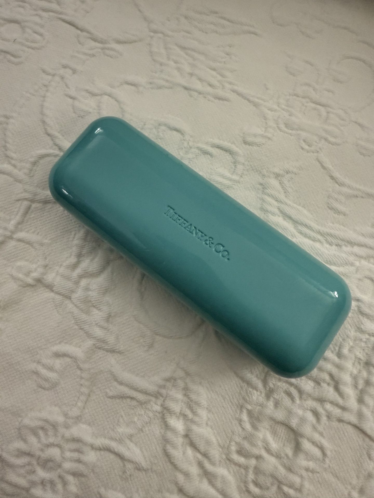 Tiffany & Co Turquoise Sunglasses Case Glasses Clamshell Box Hinged