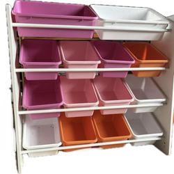 Four Tier Toy Organizer With bins